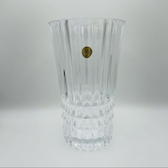Vintage JG Durand Crystal Cut Tall Vase - Picture 1 of 6